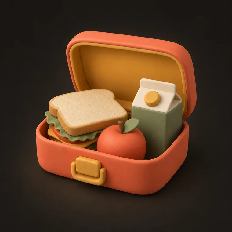 Pack lunch — ChoreCred clay illustration