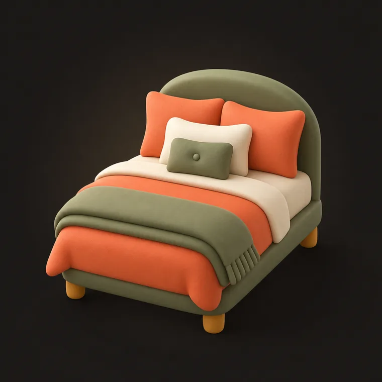 Make the bed — ChoreCred clay illustration