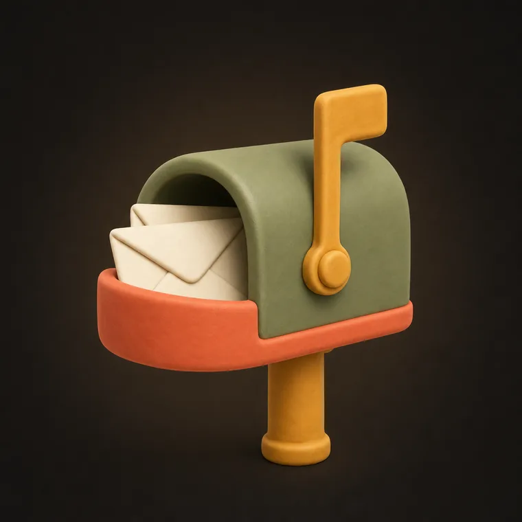 Get the mail — ChoreCred clay illustration