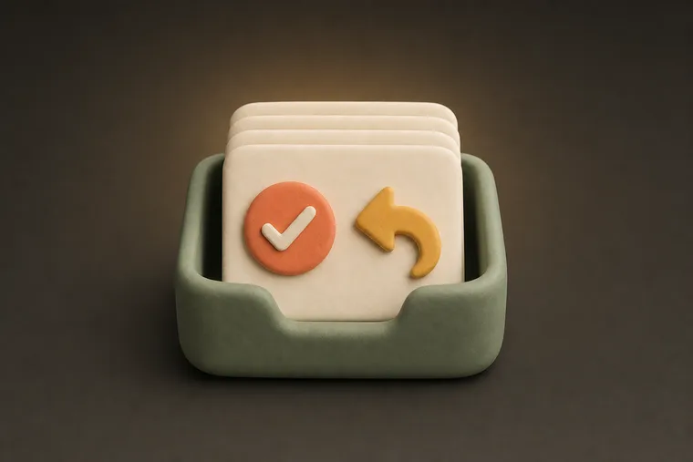 Approvals queue — ChoreCred clay illustration