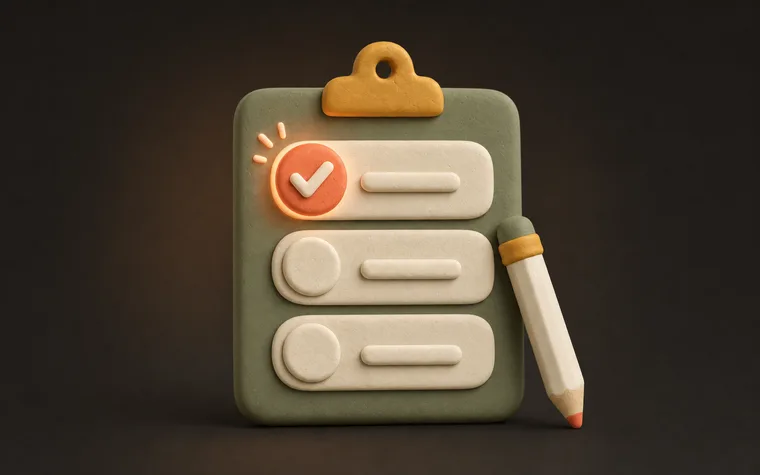 Step 1 — Check off a chore — ChoreCred clay illustration