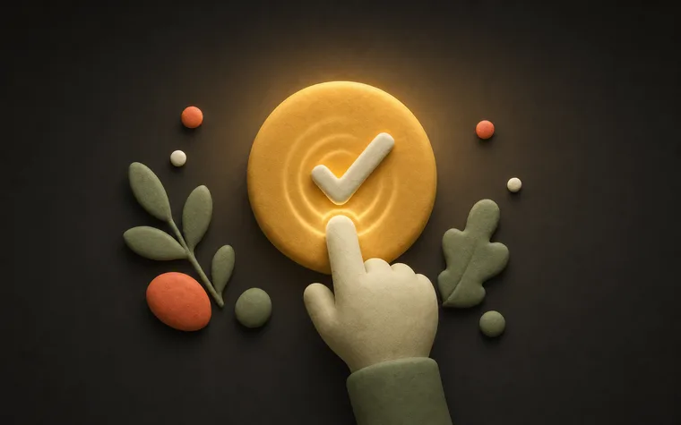 Step 2 — Parent approves — ChoreCred clay illustration